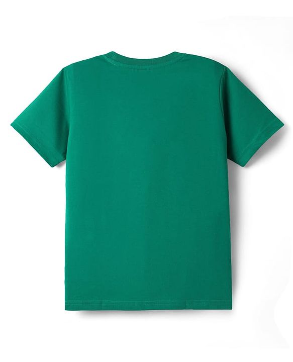 Pine Kids Cotton Knit Half Sleeves Printed T-Shirts Pack of 3 - Green Orange & Navy Blue