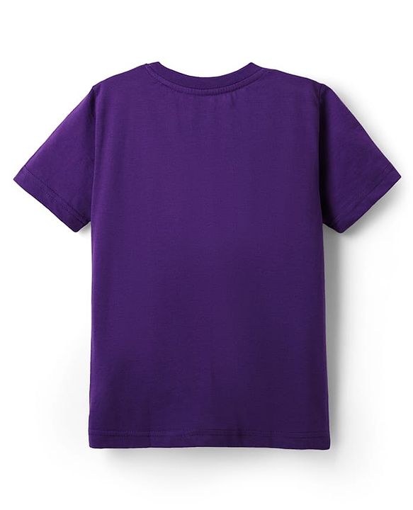 Pine Kids Cotton Knit Half Sleeves T-Shirts with Text Print Pack of 3 - Yellow Purple & Orange
