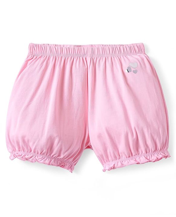Pine Kids Cotton Knit Bloomers with Placement Print -Pack Of 3 (Color May Vary)