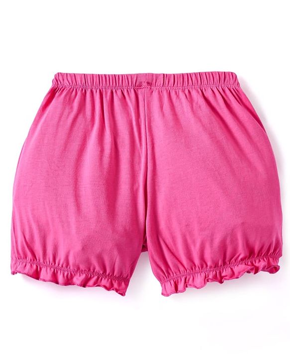 Pine Kids Cotton Knit Bloomers with Placement Print -Pack Of 3 (Color May Vary)