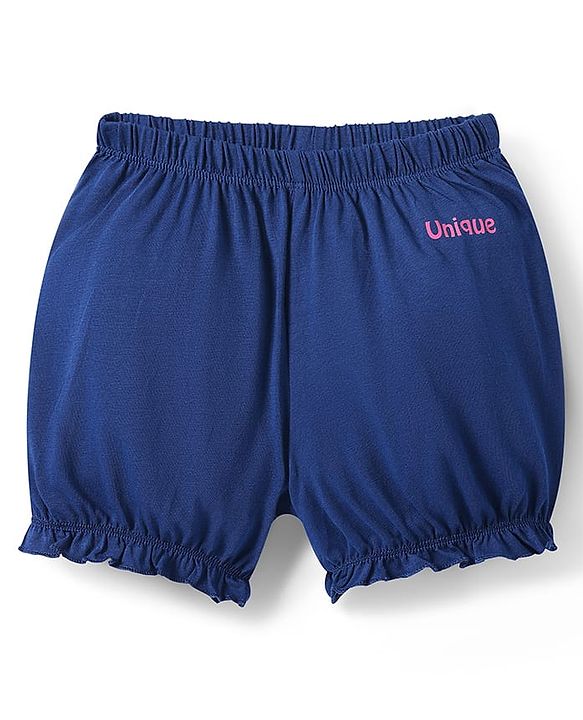 Pine Kids Cotton Lycra Bloomers with Stars & Floral Print - Pack Of 3 (Color May Vary)