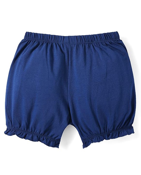 Pine Kids Cotton Lycra Bloomers with Stars & Floral Print - Pack Of 3 (Color May Vary)