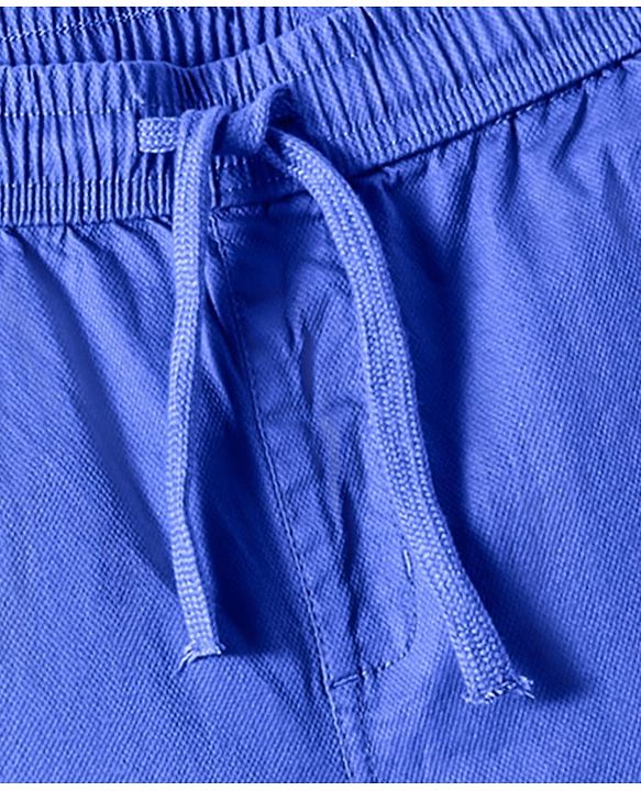Pine Kids Cotton Woven Knee Length Solid Color Shorts - Royal Blue