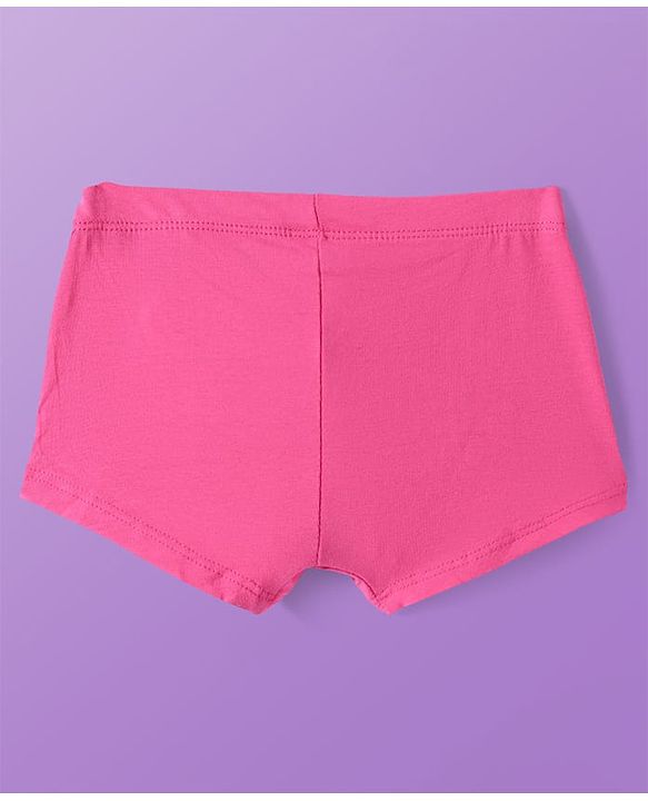 Pine Kids Cotton Knit Hipster Panties with Text Print Pack of 3 (Colour May Vary)