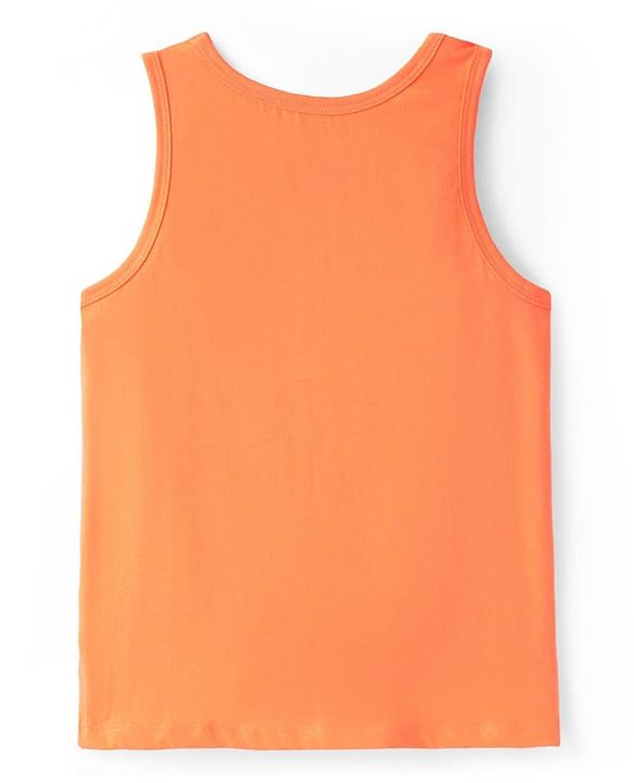 Pine Kids Cotton Knit Sleeveless Vests  with Beach Theme Print Pack of 3 (Colour May Vary)