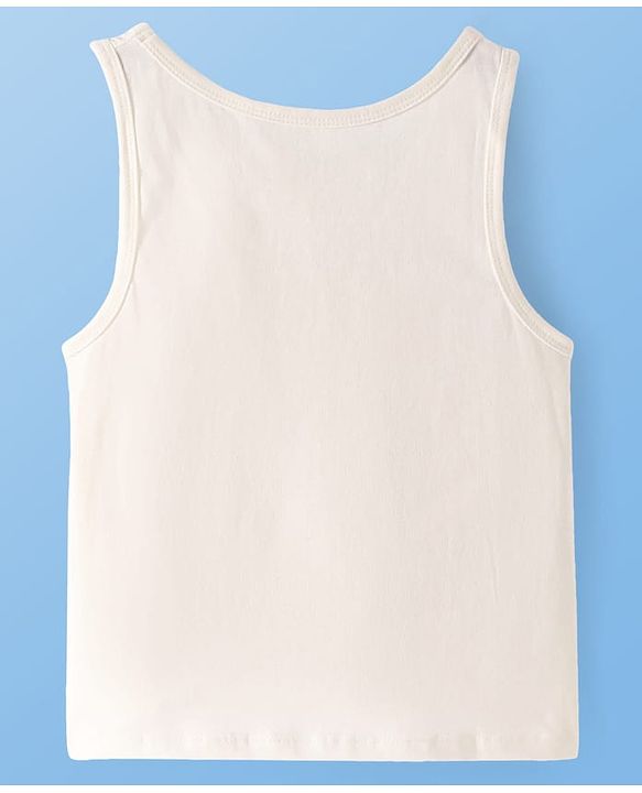 Pine Kids Cotton Knit Sleeveless Solid Color Vests Pack of 3 (Colour & Print May Vary)
