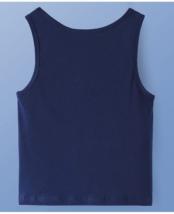 Pine Kids Cotton Knit Sleeveless Solid Color Vests Pack of 3 (Colour & Print May Vary)