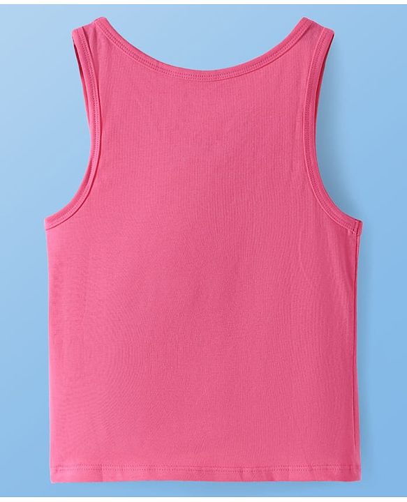 Pine Kids Cotton Knit Sleeveless Solid Color Vests Pack of 3 (Colour & Print May Vary)