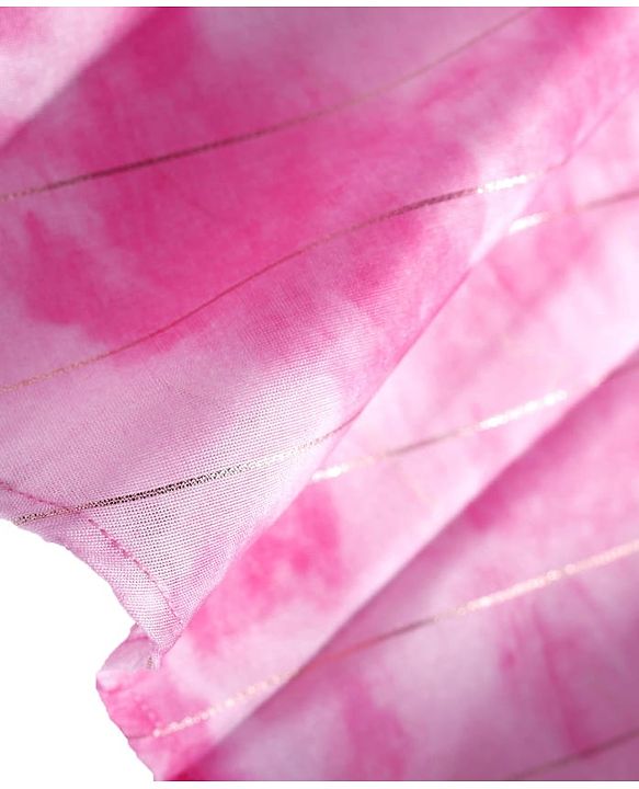 Pine Kids Viscose Woven Embroidered Top and Palazzo with Full Sleeves Tie Dye Shrug - Pink