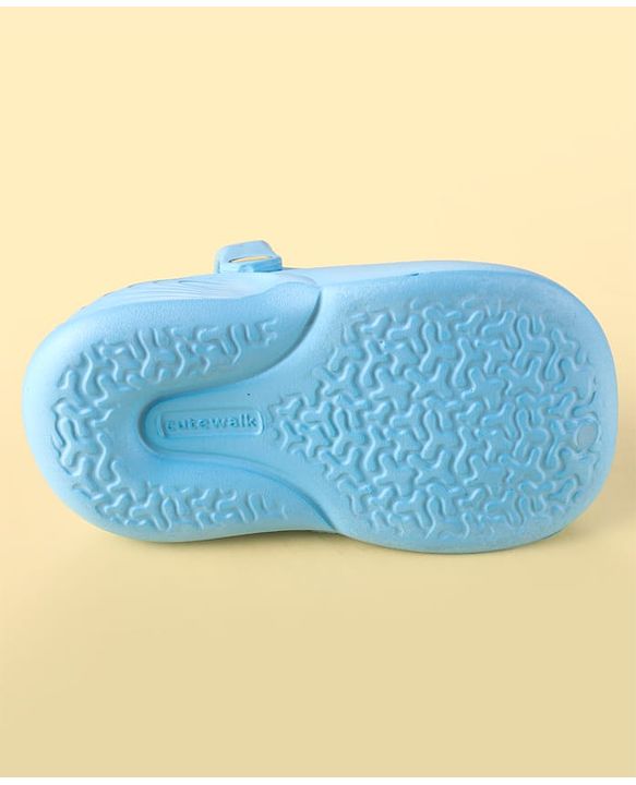 Cute Walk by Babyhug Backstrap Clogs with Video Game Applique - Blue