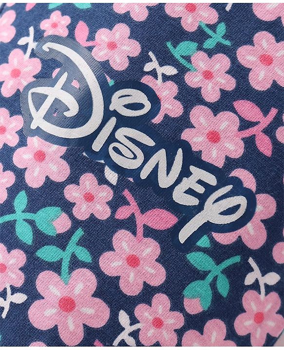 Pine Kids Disney Single Jersey Knit Full Sleeves Nightsuit With Snow White Graphic - Pink