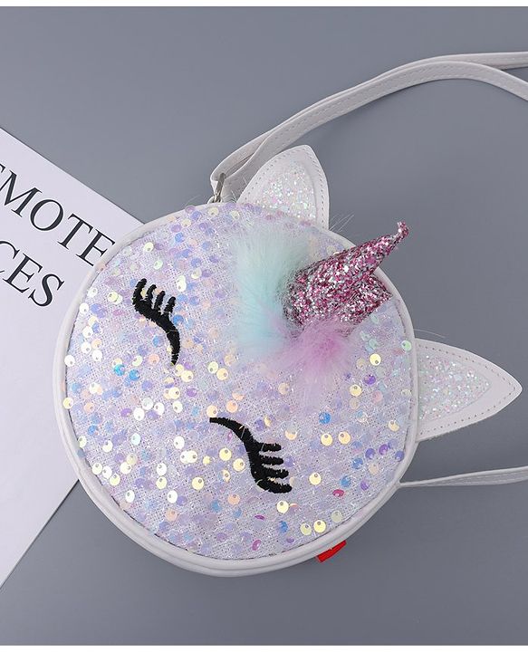 Babyhug  3D Applique Sling Bag - Off White
