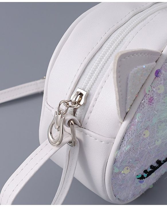 Babyhug  3D Applique Sling Bag - Off White