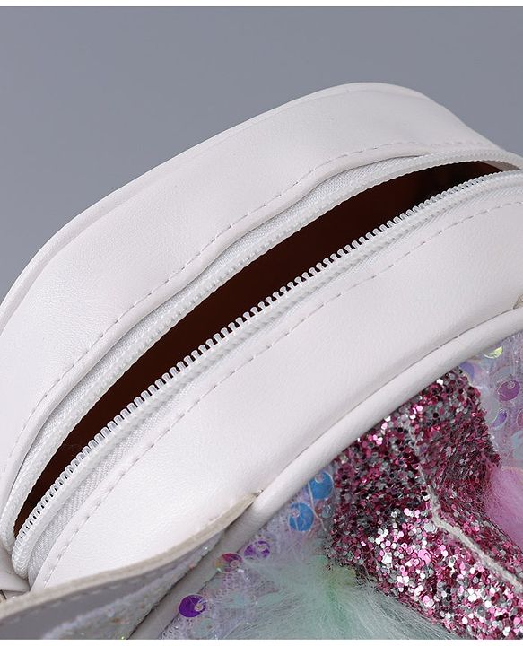 Babyhug  3D Applique Sling Bag - Off White