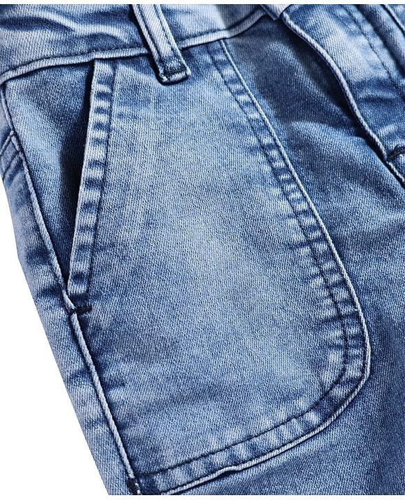 Pine Kids Denim Woven Ankle Length Washed Jeans - Blue