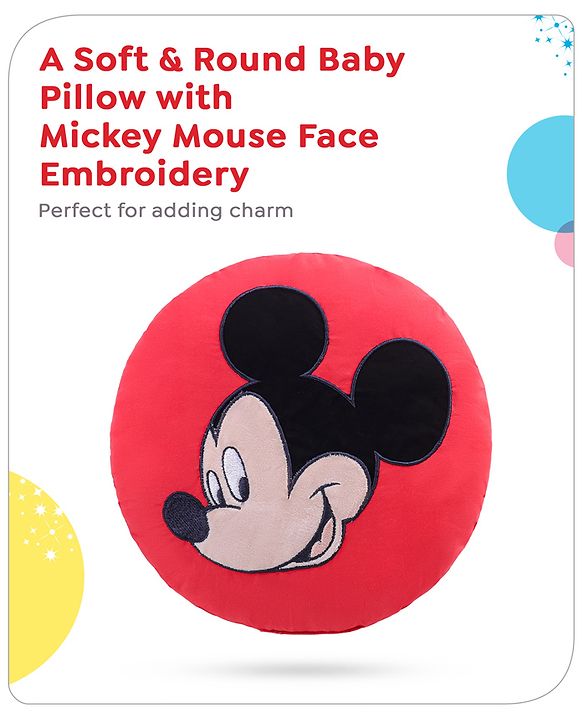 Babyhug Disney Gadda Set With Mosquito Net Smiley Mickey Face Print - Blue