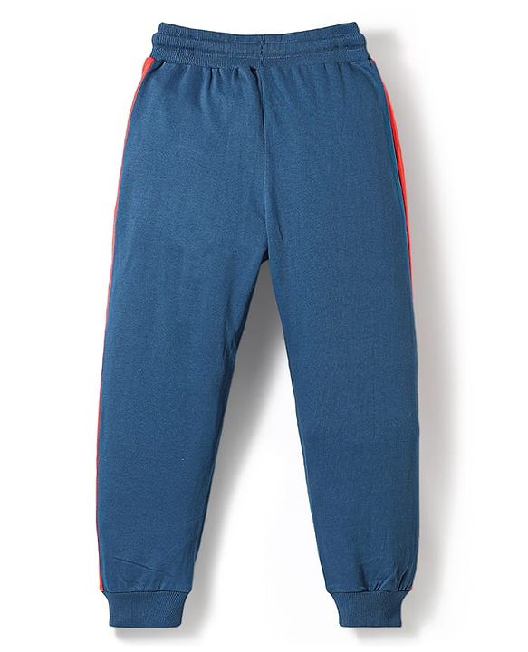 Pine Kids Marvel Single Jersey Knit Half Sleeves T-Shirt & Lounge Pant Set With Avengers Graphics - Navy Blue