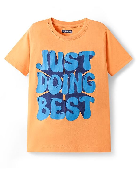 Pine Kids Cotton Knit Half Sleeves Printed T-Shirts Pack of 5 - Multicolor