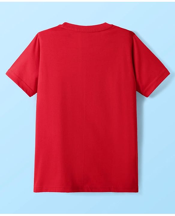 Pine Kids Cotton Knit Half Sleeves T-Shirts With Cool Dude Text Print Pack Of 5 - Red Yellow & Blue