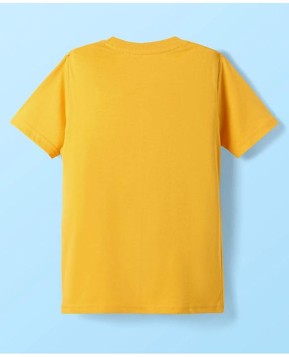 Pine Kids Cotton Knit Half Sleeves T-Shirts With Cool Dude Text Print Pack Of 5 - Red Yellow & Blue