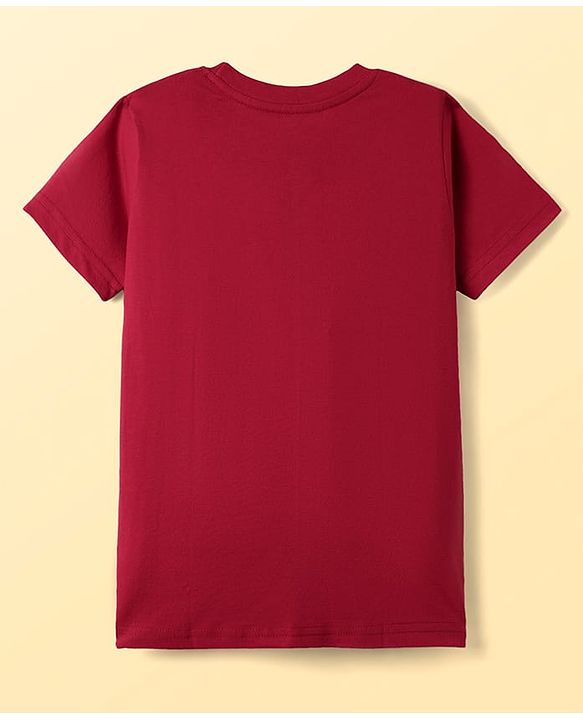 Pine Kids Cotton Knit Half Sleeves T-Shirts With Game Over Text Print Pack Of 5 - Red Light Green & White