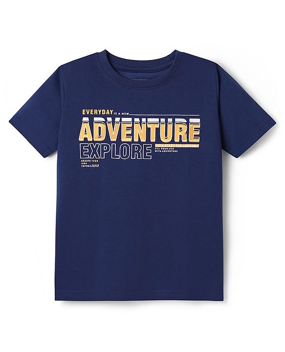 Pine Kids Cotton Knit Half Sleeves Printed T-Shirts Pack of 5 - Multicolor
