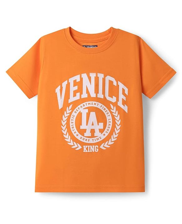 Pine Kids Cotton Knit Half Sleeves Printed T-Shirts Pack of 5 - Multicolor