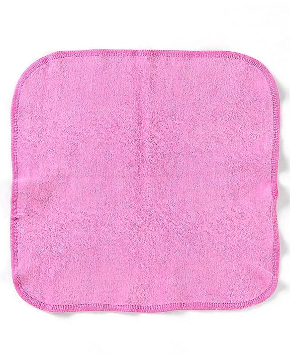 Babyhug Cotton Knit Wash Cloths With Floral & Fruit Print Pack of 6 L 27 x B 25 cm - Multicolour