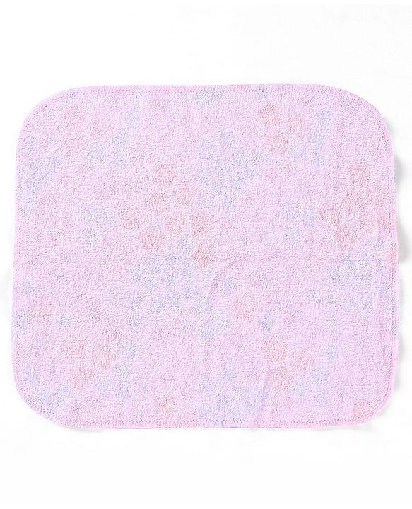 Babyhug Cotton Knit Wash Cloths With Floral & Fruit Print Pack of 6 L 27 x B 25 cm - Multicolour