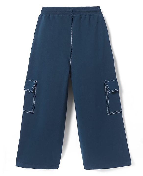 Pine Kids Knit Full Length Lounge Pant with Cargo Pockets - Navy Blue