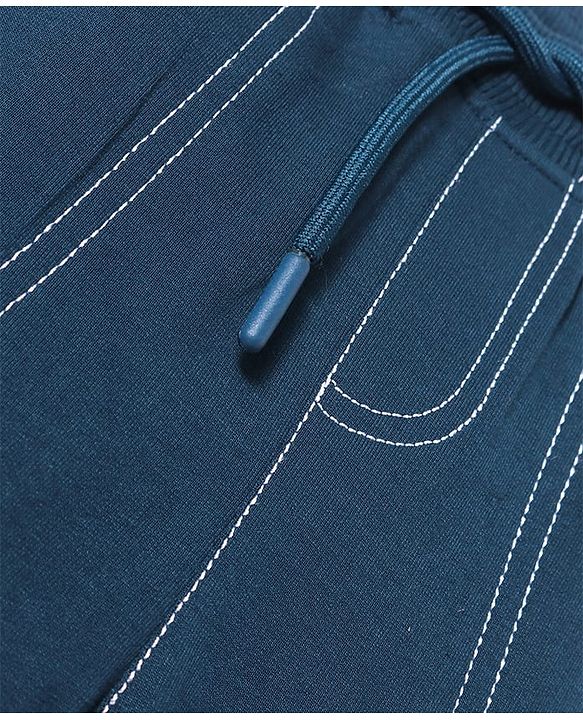 Pine Kids Knit Full Length Lounge Pant with Cargo Pockets - Navy Blue