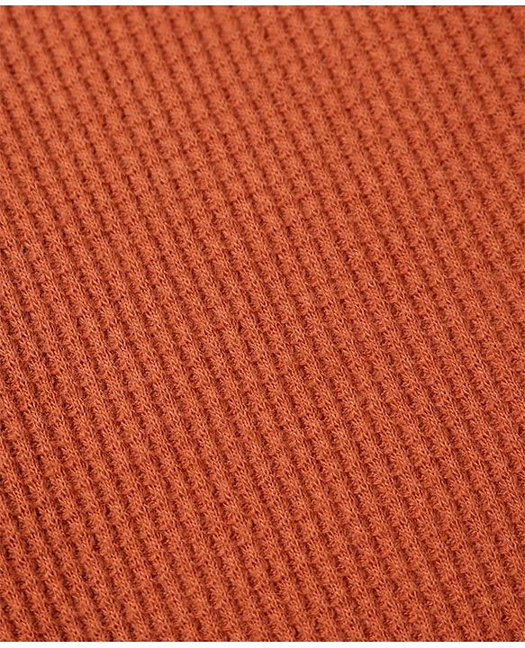 Pine Kids Cotton Knit Half Sleeves  Textured Hooded T-Shirt - Wine
