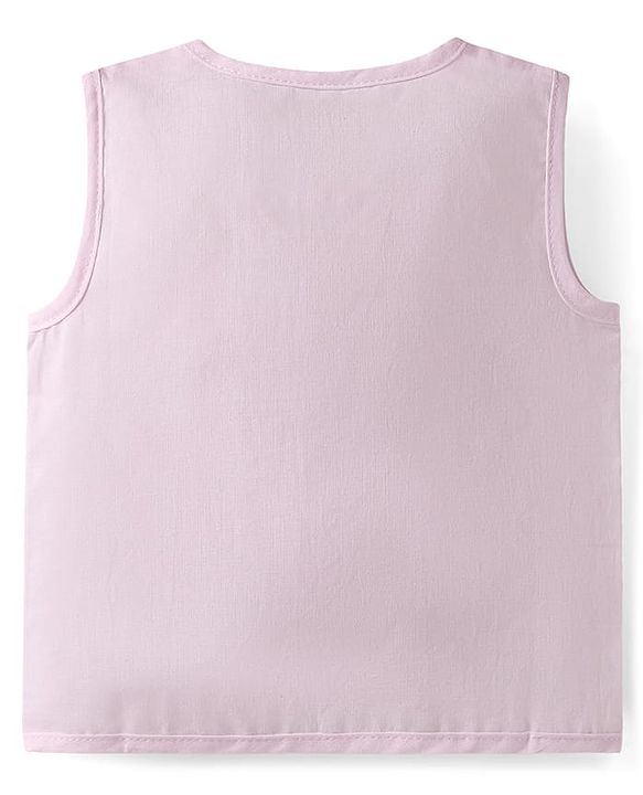 Babyhug Cambric Woven Sleeveless Jhablas with Animal Print Pack of 5 - Multicolor