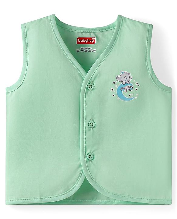 Babyhug Cambric Woven Sleeveless Jhablas with Animal Print Pack of 5 - Multicolor