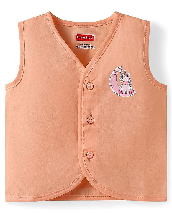 Babyhug Cambric Woven Sleeveless Jhablas with Animal Print Pack of 5 - Multicolor