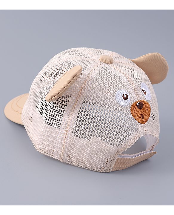 Babyhug Free Size Baseball Cap With Ear Applique - Pink