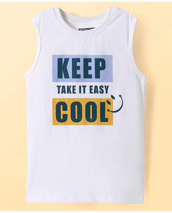 Pine Kids Cotton Knit Half Sleeves Check Shirt with T-Shirt Text Print - Grey & White