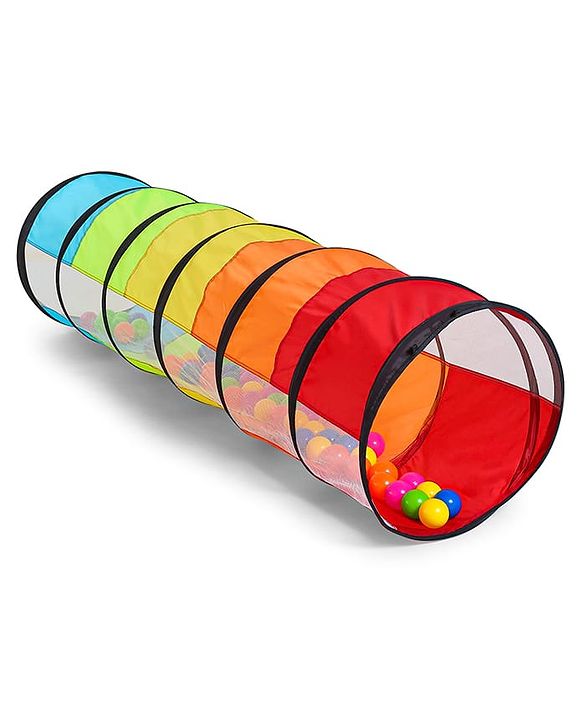 Babyhug Disney Mickey Crawling Play Tunnel for Toddlers|Colourful Pop up Crawl thorugh| Foldable Tunnel for Kids 2+ Years|MultiColour