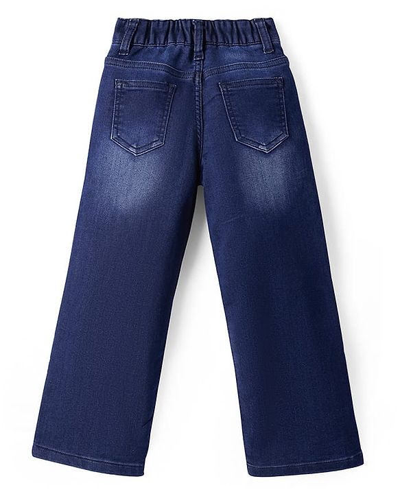 Pine Kids Full Length Washed Denim Jeans - Navy Blue