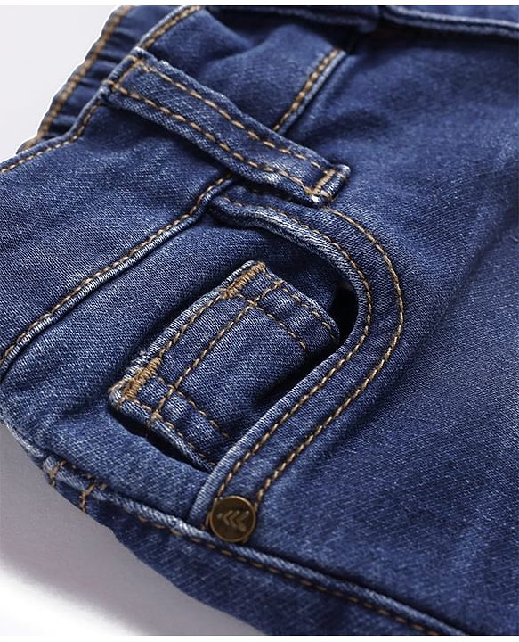 Pine Kids Full Length Washed Denim Jeans - Blue