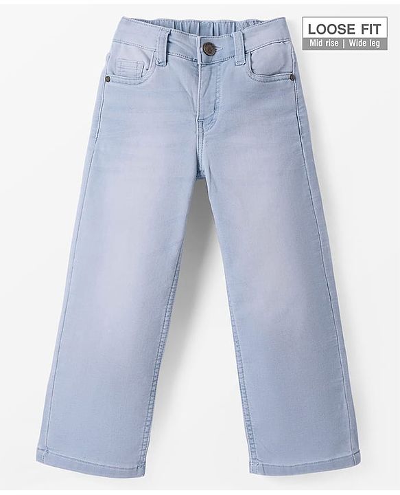 Pine Kids Full Length Washed Denim Jeans - Navy Blue