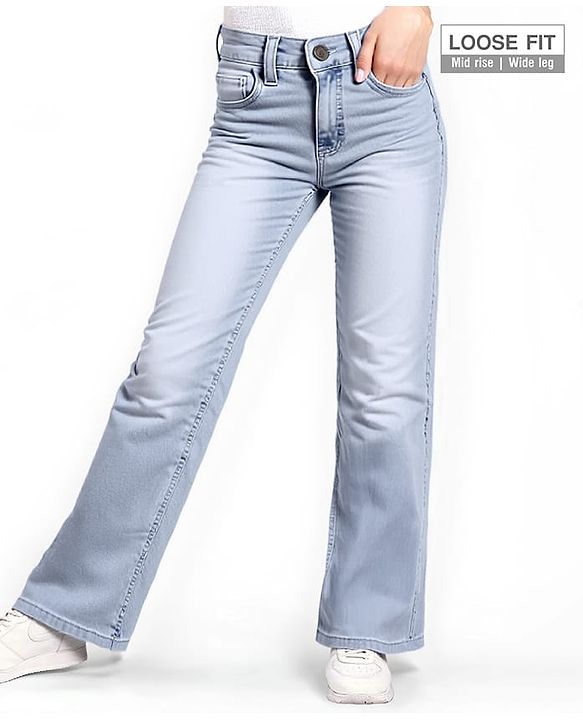 Pine Kids Full Length Washed Denim Jeans - Navy Blue