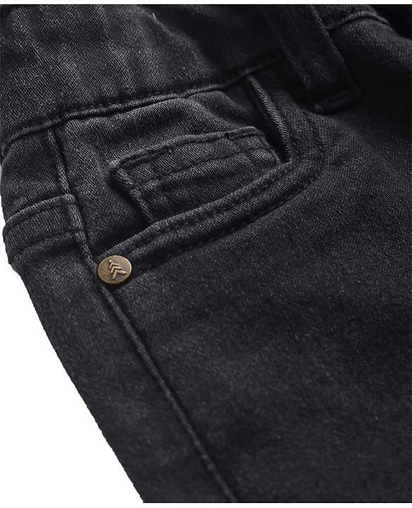 Pine Kids Full Length Washed Denim Jeans - Navy Blue