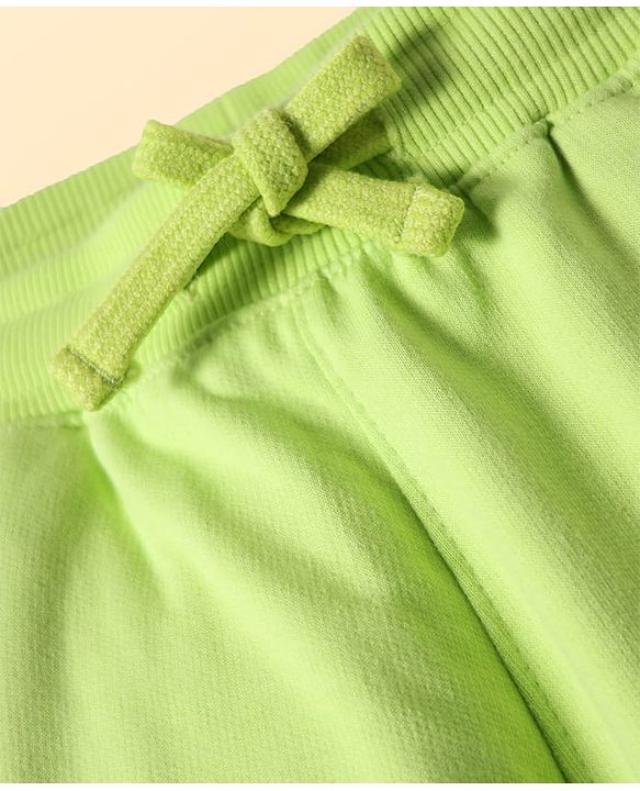 Pine Kids Knit Full Length Cut & Sew Lounge Pant with Smiley Print - Neon Pink & Green
