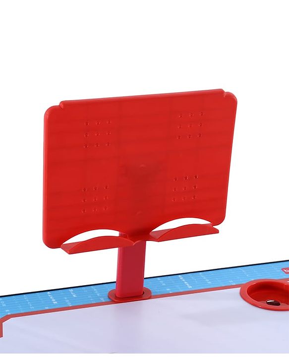 Babyhug Marvel Avenger Height Adjustable Study Table & Chair Set with Storage for Kids - Red| Ergonomic Study Desk for 3 -15 Years Kids| Reading Stand, Cup Holder & Anti-Slip Base