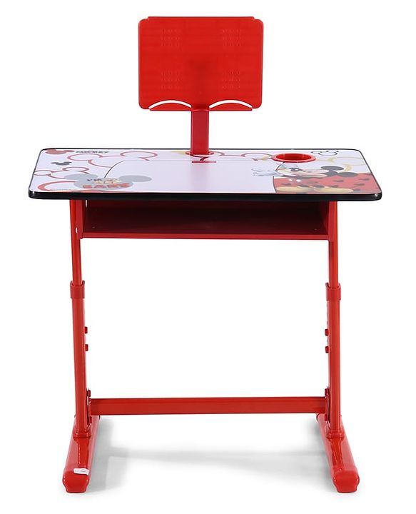 Babyhug Disney Frozen Height Adjustable Study Table & Chair Set with Storage for Kids - Purple| Ergonomic Study Desk for 3-15 Years Kids| Reading Stand, Cup Holder & Anti-Slip Base