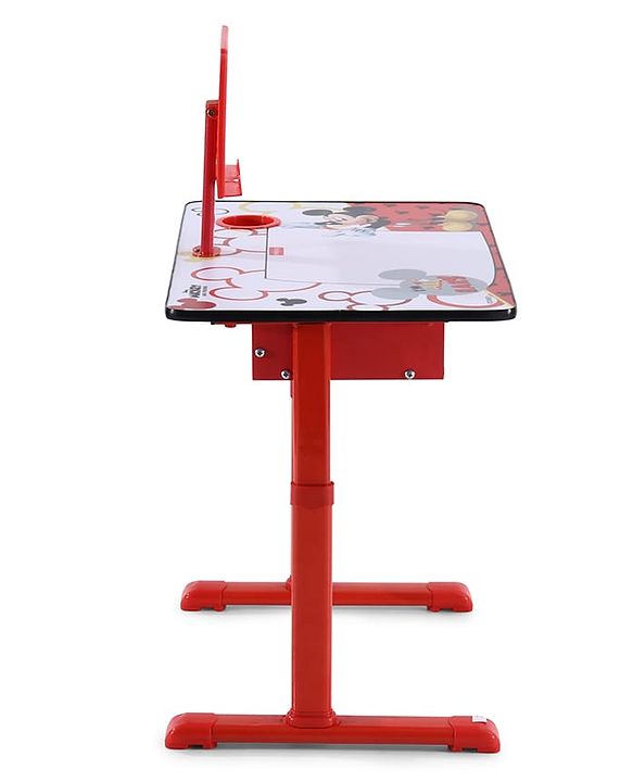Babyhug Disney Frozen Height Adjustable Study Table & Chair Set with Storage for Kids - Purple| Ergonomic Study Desk for 3-15 Years Kids| Reading Stand, Cup Holder & Anti-Slip Base
