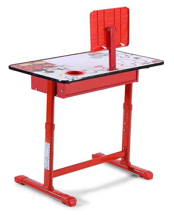 Babyhug Disney Frozen Height Adjustable Study Table & Chair Set with Storage for Kids - Purple| Ergonomic Study Desk for 3-15 Years Kids| Reading Stand, Cup Holder & Anti-Slip Base