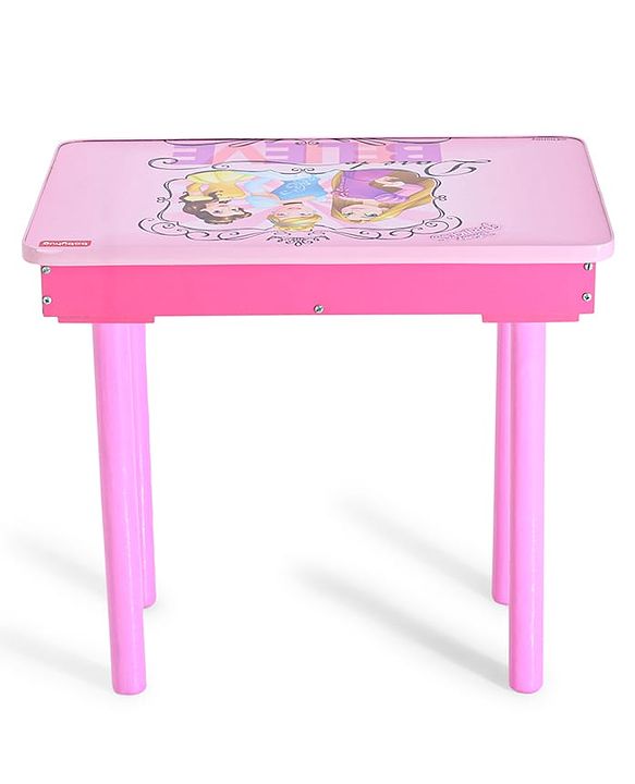 Babyhug Princess Multipurpose Study Table with 1 Chair  Pink| Art & Craft Table| Dining Table| Easy to Assemble| Sturdy Construct| Storage Draw| Chair with Backrest