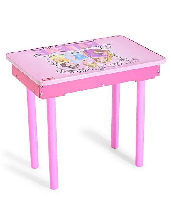 Babyhug Princess Multipurpose Study Table with 1 Chair  Pink| Art & Craft Table| Dining Table| Easy to Assemble| Sturdy Construct| Storage Draw| Chair with Backrest